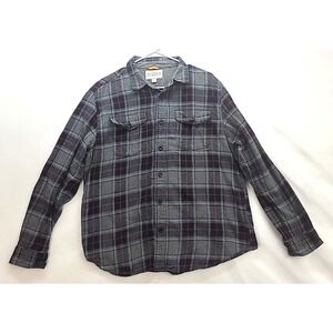 Field and Stream Mens Button Up Flannel Shirt Sz XL Long Sleeve Cotton